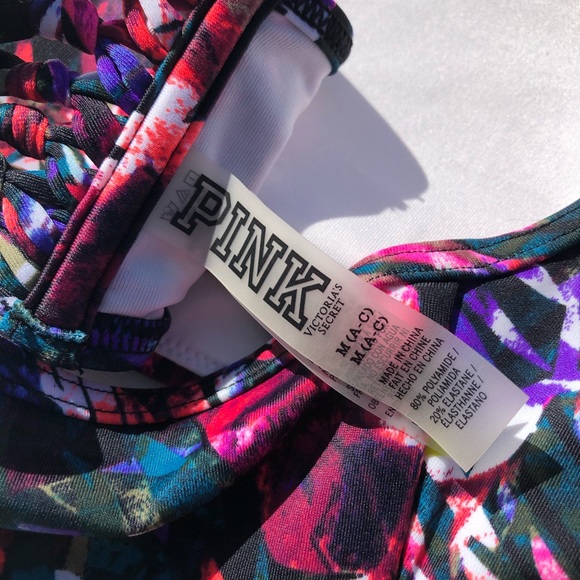 Victoria’s Secret PINK Tropical Printed Bikini M - Picture 12 of 12